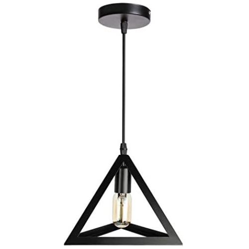 EEEKit Industrial Pendant Light Fixture, Black Cage Pendant Lights, E26 Base Farmhouse Fixture for Kitchen Island Dining Room Table Foyer Entryway Hallway EEEKit Industrial Pendant Light Fixture, Black Cage Pendant Lights, E26 Base Farmhouse Fixture for Kitchen Island Dining Room Table Foyer Entryway Hallway
