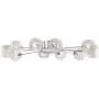 Wired Modern Ceiling Light Flush Mount Fixture Sputnik Chrome 38'' Wide 10-Light Glass Orb for Bedroom Kitchen Living Room Hallway Bathroom - Possini Euro Design