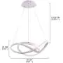 LightInTheBox Modern Chic LED Ring Chandelier Ceiling Pendant Light Hung Light Painting Lamp Fixture for Living Room Bedroom Dinning Room (2pc)