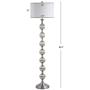 JONATHAN Y JYL1019A Oslo 60.5'' Glass/Metal LED Floor Lamp Contemporary,Transitional for Bedrooms, Living Room, Office, Reading, 60.5 inches, Mercury Silver
