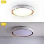 SHIGUANG LED Ceiling Light Fixture Modern Flush Mount Round 16.5 Inch 30W Dimmable 2110lm for Bedroom Living Room Kitchen Hallway,Warm White 3000K SHIGUANG LED Ceiling Light Fixture Modern Flush Mount Round 16.5 Inch 30W Dimmable 2110lm for Bedroom Living Room Kitchen Hallway,Warm White 3000K