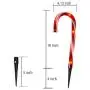 Christmas Candy Cane Pathway Makers Lights, 10inch Set of 10 Candy Canes Lights Outdoor, TIGOMOOV Candy Cane Lights Christmas Decorations Outdoor for Yard,Garden