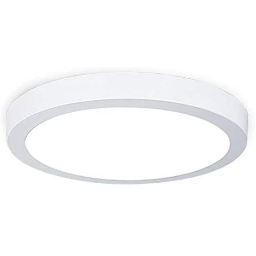 Surface Mounted Ceiling Lights 18W LED Flush Mount Ceiling Light Round 8.86” 1400LM Replace120W Halogen Bulb Equivalent Daylight White 5000K Wall Fixture Lamps for Kitchen, Dining Room, Bathroom