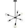 Sputnik Chandelier Black Pendant Lighting, 6 Lights Industrial Vintage Hanging Dining Room Light for Kitchen Hallway Dining Room Living Room Sputnik Chandelier Black Pendant Lighting, 6 Lights Industrial Vintage Hanging Dining Room Light for Kitchen Hallway Dining Room Living Room