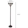 Capulina Tiffany Style Torchiere Floor Lamp, Tiffany Style Floor Light, Victorian Tiffany Pole Lamp, Stained Glass Floor Lamps, Leaded Glass Floor Lamp for Living Room (Tall: 70 x W14 inches) Capulina Tiffany Style Torchiere Floor Lamp, Tiffany Style Floor Light, Victorian Tiffany Pole Lamp, Stained Glass Floor Lamps, Leaded Glass Floor Lamp for Living Room (Tall: 70 x W14 inches)