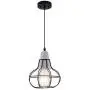 LBTSMUK Swag Lights Plug-in Pendant Light with 16 FT Plug-in Cord and On/Off Dimmer Switch, White Crystal Hanging Lamps, Rustic Hanging Pendant Lighting for Kitchen Island Living Room Bedroom Bar
