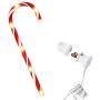 Joiedomi Christmas Candy Cane Pathway Markers Lights 17” Set of 6 Christmas Stakes Lights Outdoor Pathway Decorations
