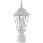 YaoKuem Outdoor Post Light, Pole Lantern, E26 Base 100W Max, Aluminum Housing Plus Glass, Wet Location Rated, Bulbs not Included (White)
