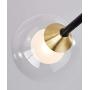 Dellemade Modern Sputnik Chandelier, XD00958 6 Lights Mid-Century Ceiling Light with Glass Shades,Globe Pendant Light Fixture