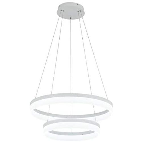 ROYAL PEARL LED Pendant Light Modern Chandelier 5400lm 60W Flush Mount Pendant Lamp for Living Room Bedroom Office, 6000k