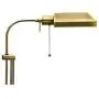 Cal Lighting BO-117FL-AB Floor Lamp Pharmacy Collection with Adjust Pole , 62 inches, Antique Brass Finish