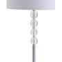 JONATHAN Y JYL2028A Aubrey 59.5'' Crystal/Metal LED Floor Lamp Contemporary,Glam,Transitional for Bedrooms, Living Room, Office, Reading, Clear/Chrome