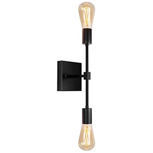 JHLBYL Bathroom Vanity Light 2-Light Wall Sconce Brushed Black Classic Mid Century Wall Lamp Wall Light for Bathroom Modern Dining Room Living Room JHLBYL Bathroom Vanity Light 2-Light Wall Sconce Brushed Black Classic Mid Century Wall Lamp Wall Light for Bathroom Modern Dining Room Living Room
