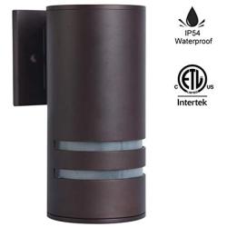 Modern Outdoor Wall Light, Aluminum Waterproof Wall Sconce for Porch Patio, Oil Rubbed Bronze [ETL Listed]