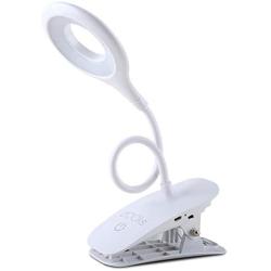 ztOOks USB Rechargeable Easy Clip Light, Cordless Portable, Day Light Reading with Adjustable 3 Level Brightness, 360° Flexible gooseneck Lamp for Read,Sketch,Camp,headboad,Dormitory,etc.