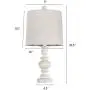 BOBOMOMO Tradition 20.5“ Table Lamp Set of 2 for Living Room Bedside Desk Lamps Bedroom Nightstand Vintage Lamps Linen Washed