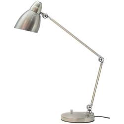 Table Lamp LED Swing Arm Metal Table Lamp Modern Architect Work Lamp Office Living Room Reading Lamp Eye Protection Table Lamp Desk Lamp (Color : Silver)