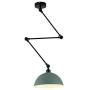 Vintage Ceiling Lights, CraftThink Extendable Nordic Retro E26 Lamp Light Bowl Lampshade Ceiling Lamp Hanging Lamp Pendant Lamp for Living Room/Kitchen/Office (Green)