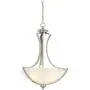 Milbury Satin Nickel Pendant Chandelier 19 1/2'' Wide Modern White Alabaster Glass Bowl 3-Light Fixture for Dining Room House Foyer Kitchen Island Entryway Bedroom Living Room - Possini Euro Design