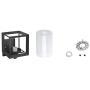TENGXIN Outdoor Wall Sconce,Wall Lantern,Proch Light,Black Finished with Clear Glass Shade UL Listed,1 Pack,Suitable for Garden & Patio Lights