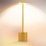 Cordless Table Lamp, LED Metal USB Rechargeable 2600mAh 2-Levels Brightness Night Light Desk Lamp Reading Lamp for Restaurant/Bedroom/Dormitory (Gold) Cordless Table Lamp, LED Metal USB Rechargeable 2600mAh 2-Levels Brightness Night Light Desk Lamp Reading Lamp for Restaurant/Bedroom/Dormitory (Gold)
