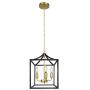 Z-LIGHT 3-Light Chandelier, Modern Lighting Fixture Farmhouse Rustic Pendant Light for Dining Room, Kitchen Island, Hallway (Gold in Black) Z-LIGHT 3-Light Chandelier, Modern Lighting Fixture Farmhouse Rustic Pendant Light for Dining Room, Kitchen Island, Hallway (Gold in Black)