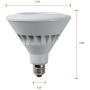 SYLVANIA Ultra LED Night Chaser, PAR38, 250W Equivalent, 2650 Lumen, Replacement for Halogen Flood Spot Light, Medium Base E26, Dimmable, 5000K Daylight
