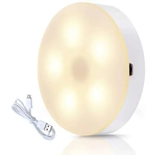 Touch Led Light, USB Rechargeable Night Light, Push Light with Strong Magnetism and Touch Sensor, Battery Powered for Wall, Bedroom, Closet or Cabinet