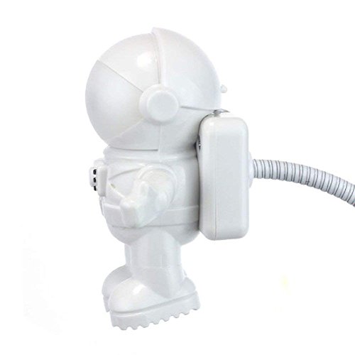 Astronaut LED Night Light USB Reading Light Protect Eyes for Reading Playing Computer Taking Care of Kids White