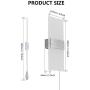 Lightess Modern Wall Sconces Plug in, 12W Up Down LED Wall Lights Acrylic Wall Lamp for Living Room Bedroom Corridor, Cool White, Set of 2