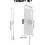 Lightess Modern Wall Sconces Plug in, 12W Up Down LED Wall Lights Acrylic Wall Lamp for Living Room Bedroom Corridor, Cool White, Set of 2