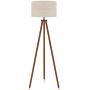 LEPOWER Wood Tripod Floor Lamp, Mid Century Standing Lamp, Flaxen Lamp Shade with E26 Lamp Base, Modern Design Floor Reading Lamp for Living Room Bedroom, Study Room and Office LEPOWER Wood Tripod Floor Lamp, Mid Century Standing Lamp, Flaxen Lamp Shade with E26 Lamp Base, Modern Design Floor Reading Lamp for Living Room Bedroom, Study Room and Office