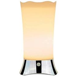 Deeplite Cordless Battery Operated Lamps for Home Table, Small Decorative Motion Sensor Night Light for Hallway, Bedroom, Bathroom, Kitchen Tables, Retro Nightstand Desk Lamp with Soft Light