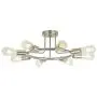 BONLICHT 8-Light Sputnik Chandelier Brushed Nickel Semi Flush Mount Ceiling Light Industrial Vintage Light Fixtures for Kitchen Living Room Dining Room Bed Room Hallway BONLICHT 8-Light Sputnik Chandelier Brushed Nickel Semi Flush Mount Ceiling Light Industrial Vintage Light Fixtures for Kitchen Living Room Dining Room Bed Room Hallway
