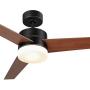 CO-Z 52 Inch Ceiling Fan Light Old Bronze Finish with 3 Fan Blades, Include 15W LED and Remote Control