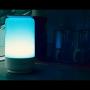 LED Lamps for Bedroom, HugoAi Bedside Lamp, Tunable Warm to Cool White Lights, Dimmable Brightness and RGB Color Changing Table Lamps, Night Light Mode, White