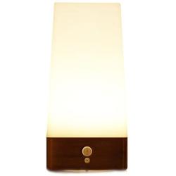 ZEEFO Wireless Motion Sensor LED Night Light 3 Modes Battery Powered LED Table Lamp,Sensitive Lights Stairway Bedroom/Bathroom Hallway Emergency Camping Lamp For Kids Nursery Child House(Square Shape)