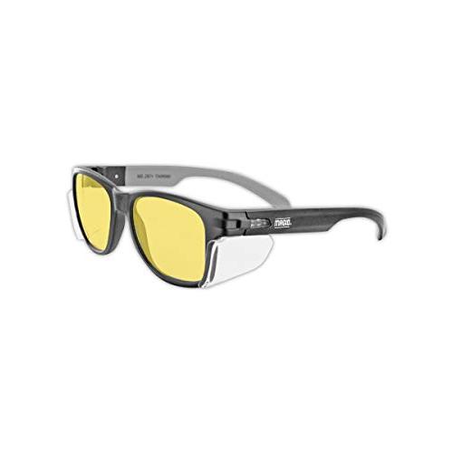 MAGID Y50BKAFA Iconic Y50 Design Series Safety Glasses with Side Shields | ANSI Z87+ Performance, Scratch & Fog Resistant, Reduce Eye Strain & Fatigue, Cloth Case Included, Amber Lens (1 Pair) MAGID Y50BKAFA Iconic Y50 Design Series Safety Glasses with Side Shields | ANSI Z87+ Performance, Scratch & Fog Resistant, Reduce Eye Strain & Fatigue, Cloth Case Included, Amber Lens (1 Pair)