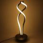 SkyeyArc Double Helix Dimmable LED Table Lamp, Modern Spiral Lamp, Contemporary Minimalist Lighting Design, Color Adjustable Light, 12W, Black