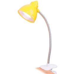 super1798 Candy Color Clip on Light Reading Light Book Lamp for Desk, Bed Headboard and Computers Yellow