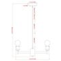 FLSNT 6-Light Vintage Brassy Metal Chandelier for Foyer,Dining Room,Living Room,Adjustable Height(No Bulbs)