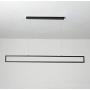 LITFAD Rectangle Ceiling Hanging Light Fixture Modern LED Pendant Lighting Minimalism Metal Dining Room LED Island Pendant in Black for Living Room Restaurant Bar, Natural Light