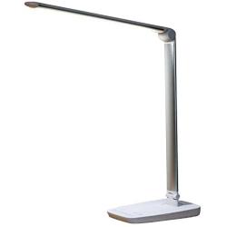 OSMUMDA ZL-306,Dimmable LED Desk Lamp with USB Charging Port, Folding Reading Light with UL AC Adapter, Touch adjustable Table lamp, Used in living room, bedroom, office