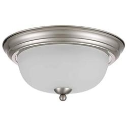 Tawson Joel Modern 2-Light Flush Mount Ceiling Light with Etched Glass Shade for Hallway, Entryway, Passway, Dining Room, Bedroom, Garage, Kitchen Island, Balcony Living Room