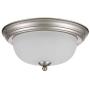 Tawson Joel Modern 2-Light Flush Mount Ceiling Light with Etched Glass Shade for Hallway, Entryway, Passway, Dining Room, Bedroom, Garage, Kitchen Island, Balcony Living Room