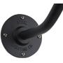 Large Gooseneck Barn Light | The Redondo Standard Warehouse Steel Dome on a Gooseneck | Modern Farmhouse Barn Lighting Made in America (16'' Gooseneck, Matte Black)