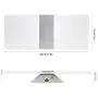 Modern Wall Sconce 12W, Set of 2 LED Wall Lamp Cool White, Acrylic Material Hardwired Wall Mounted Wall Lights