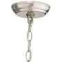 Milbury Satin Nickel Chandelier 24'' Wide Modern White Glass 5-Light Fixture for Dining Room House Foyer Kitchen Island Entryway Bedroom Living Room - Possini Euro Design