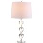 JONATHAN Y JYL2042A Cole 27'' Crystal LED Table Lamp Traditional,FrenchCountry,Transitional for Bedroom, Living Room, Office, College Dorm, Coffee Table, Bookcase, Clear/Chrome