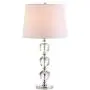 JONATHAN Y JYL2042A Cole 27'' Crystal LED Table Lamp Traditional,FrenchCountry,Transitional for Bedroom, Living Room, Office, College Dorm, Coffee Table, Bookcase, Clear/Chrome